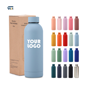 Özelleştirilmiş UV baskı 1l spor salonu su şişesi termoslar paslanmaz çelik su şişesi 500ml içme şişesi kayış ile - Product Image 1