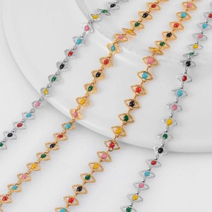 Collier en acier inoxydable plaqué or fait main, chaîne à perles mignonne, bijoux créatifs DIY de haute qualité, unisexe, pour les fêtes et tous les jours - Product Image 1