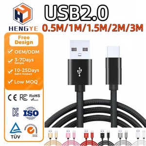 Cavo di Ricarica Tipo C da 1M 2M 10 Piedi 3M, 6 Colori, Intrecciato in Nylon, Cavo USB Tipo C da 10 Piedi, Cavi USB-C a USB-C da 3 m - Product Image 1