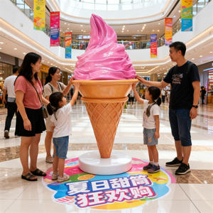 База для скульптур из пищевой смолы в стиле взбитых сливок, настраиваемая, прочная, многофункциональная, для декора ресторанов, торговых центров, кафе, витрин - Product Image 2