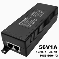 Injecteur Gigabit POE, alimentation 56V 60W sur Ethernet, conforme IEEE 802.3af, 10/100/1000Mbps