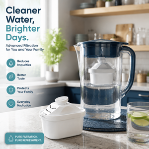 Cartucho de Filtro de Agua de Repuesto Universal para Jarra de Agua Potable Doméstica, Sistema de Filtración de Carbón Activado - Product Image 1