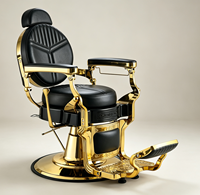 Fauteuil de Barbier de Luxe Haut de Gamme Inclinable pour Salon de Coiffure et Soins