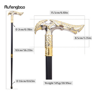 Canne de randonnée Platinum Angel en acier au carbone avec poignée en alliage d'aluminium et embout en fer pour activités de plein air - Product Image 2