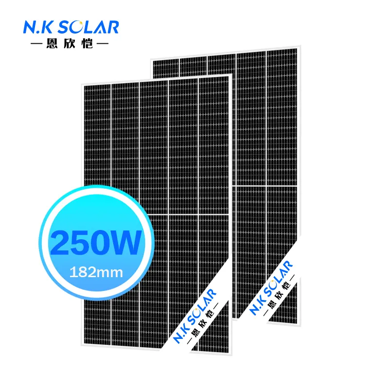Ev güneş enerjisi sistemi için 250W fabrika fiyat fotovoltaik paneller modülü 250W 260W PERC güneş modülü