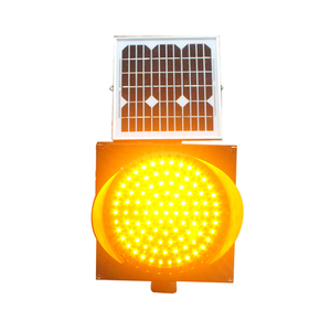 300 mét an ninh Led giao thông năng lượng mặt trời Powered blinker tín hiệu giao thông ánh sáng đường màu vàng an toàn dấu hiệu tín hiệu giao thông ánh sáng - Product Image 2