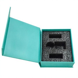 Recyclable Custom Logo Grey Board Varnished Magnetic Gift <b>Box</b> with Sponge Lining for Candle & Wallet Luxury Packaging - Product Image 2