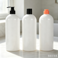 Xypackaging Bouteilles rondes en plastique PET vides de 1000 ml, blanches, avec pompe pour lotion, pour désinfectant liquide, prix d'usine, couleur personnalisée