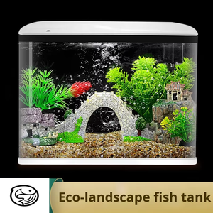 Goudvis Tank Met Filter Stock Tank Glazen Aquarium Aquarium Met Led Licht Vis Aquarium Voor Thuis - Product Image 4