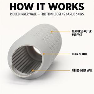 Éplucheur d'ail en silicone en gros, tube roulant pour éplucher l'ail, compatible lave-vaisselle, facile à nettoyer pour restaurant, hôtel, cuisine, maison - Product Image 3