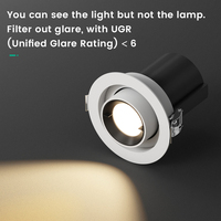 Projecteur monté en surface personnalisé en usine vers le bas Spot COB 5W 7W 10W 12W Downlight LED de plafond pour chambre intérieure