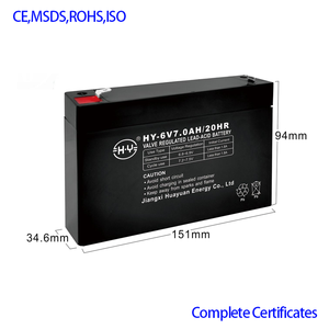 6V7ahバッテリー子供用車用スクーターソーラーUPS 20時間無料メンテナンスバッテリー - Product Image 3