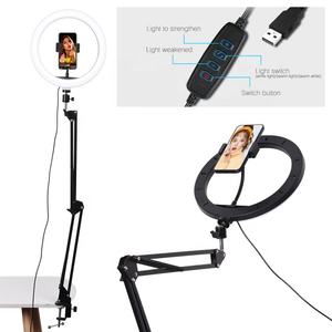 Takenoken Heavy Duty Aluminium <span class=keywords><strong>Selfie</strong></span> Anneau Lumière Support de Téléphone LED Anneau Lumière Microphone <span class=keywords><strong>Boom</strong></span> Bras Stand Suspension Ciseaux Supports - Product Image 6