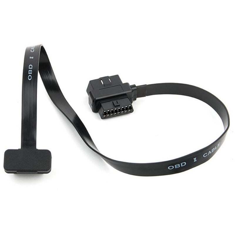 Automotive OBD cable OBD2 extension cable one-half noodle flat line OBD one pulling two full core electrified 0.6m