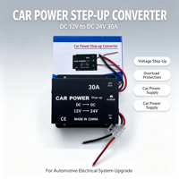 Convertisseur DC 12V vers 24V Senger 30A, Vente en Gros Usine, Multi-protection, Transformateur Universel de Puissance pour Voiture, Interface RCA 1