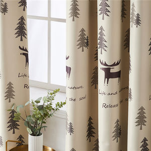 Rideaux occultants bleus thermique pour chambre d'enfants, en Polyester, personnalisés, à impression de dessins animés - Product Image 2