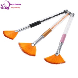 Pinceau de nail art en forme d'éventail, stylo à poudre dégradée, poils synthétiques, pour paillettes, peinture, gel de photothérapie, outil de manucure pour salon - Product Image 6