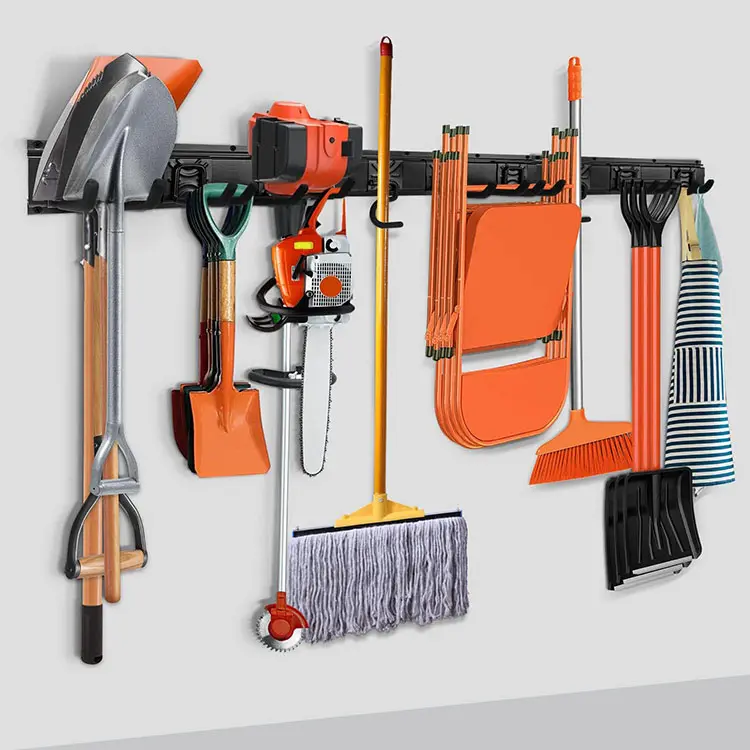 JH-Mech Garagem Ferramenta Armazenamento Rack com Heavy-Duty Extra Largura Painéis para Pendurado Paisagismo Equipamento Escadas Garden Tool Rack