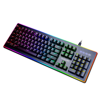 Customized Two-color Keycap 104 Keys Wired Mechanical Gaming Keyboard RGB Backlight Gateron Switches Programmable for Gamers