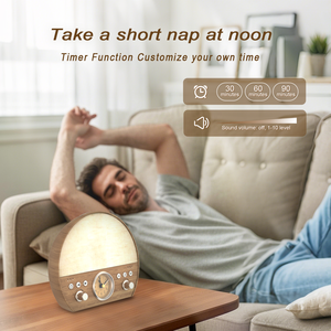 HiFiD White Noise Machine Sleep Sound OEM <span class=keywords><strong>Réveil</strong></span> lumineux <span class=keywords><strong>Radio</strong></span> FM avec haut-parleur BT pour bébé adulte bureau - Product Image 3