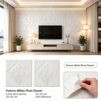 Pola Geometris Bahan XPE Eropa 35*35cm Wallpaper Perekat Diri Tahan Air untuk Dinding Kamar Tidur Hotel, Ruang Tamu, Kamar Mandi