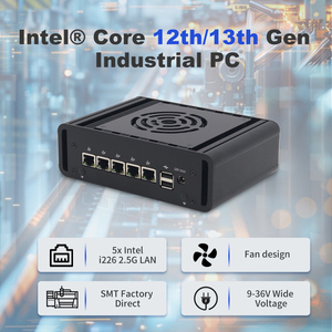 Mini PC industriel avec processeur Intel Core i7/i5 de 13e génération, double DDR5, 5 ports LAN 2.5G pour pare-feu, routeur et virtualisation Proxmox - Product Image 6