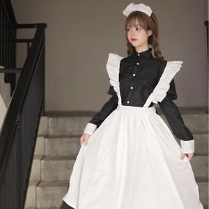 Maid Costume Black White Lolita Dress Cosplay Costume Female Crossdressing Outfit Ordinary Stage Costume Fall 2023 - Product Image 1