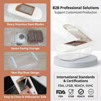 Bpa Gratis Keuken Salade Gereedschap Ui Slicer Dicer Groentesnijder Shredder Hand Raspen Fruit Groente Chopper