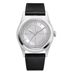 Fabricante de relojes de pulsera con logotipo OEM personalizado, reloj automático para hombre con correa de cuero, cristal de zafiro abovedado a prueba de agua. - Product Image 4