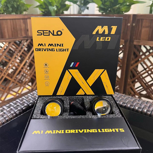 Senlo M1 Autos Xe Máy Mini Lái Xe Ánh Sáng Kép Màu Trắng Vàng Đèn Cao Thấp Chùm Phổ Mini LED Sương Mù/Lái Xe Ánh Sáng - Product Image 3