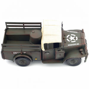 Haute qualité dernière armée vert rétro modèle de voiture américaine décoration 1942 Dodge WC samouraï militaire Ambulance fer décoration cadeau - Product Image 5