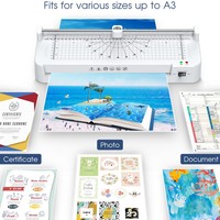 Plastifieuse à chaud et à froid FN337 à double rouleau, petite, pour bureau et usage domestique/éducatif, formats A3 A4 A5 A6, vente en gros OEM