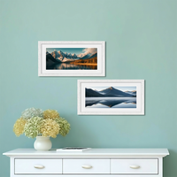 Passe-partout blanc sans acide sur mesure OEM, prédécoupé et biseauté, pour encadrement photo, décoration artistique de galerie, vente en gros