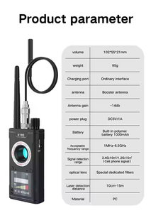 Détecteur anti-<span class=keywords><strong>espion</strong></span> de vente chaude lentille de Signal GPS traqueur RF détecteur de Test de caméra cachée sans fil - Product Image 2