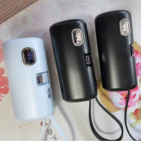 Mini Power Bank 50000 mAh, nouvelle tendance, 2 en 1, 20W, module de charge rapide PD, chargeurs portables 5000 mAh avec support intelligent pour smartphones