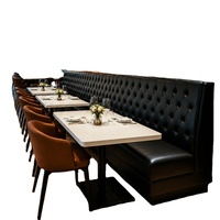 Meubles de restaurant personnalisables, banquette rembourrée commerciale, ensemble de canapés pour café, hôtel, fabrication OEM robuste