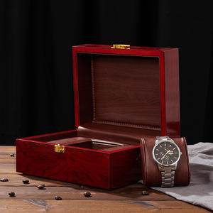 Caja de embalaje de reloj de madera para hombre, almacenamiento de reloj de regalo con 1 ranura, disponible - Product Image 5