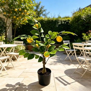 Vivid Juicy Round Citrus Fruit Foliage with plump vivid fruits for courtyard landscaping shop window festival fresh pastoral - Product Image 3