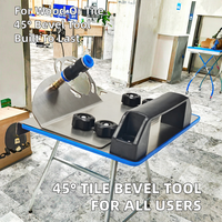 Meuleuse d'angle industrielle 100 mm pour chanfreinage de carreaux, outil portable OEM/ODM à biseau universel de 45° pour charpentiers et carreleurs