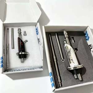 Kit Chicha Moderne avec Tige Métallique, Ensemble de Tuyaux en Verre, Tête de Pulvérisation et Tubes Accessoires pour Usage en Lounge - Product Image 2