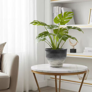 กระถางต้นไม้พลาสติกมาเซตัสแบบมีผิวด้านสำหรับตกแต่งบ้านในร่มกระถางต้นไม้ขนาดใหญ่สไตล์จีนใหม่ - Product Image 3