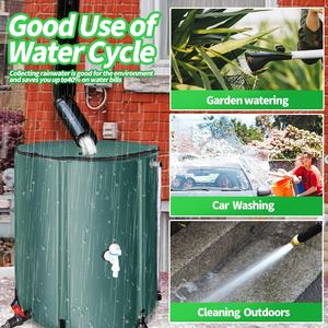 Contenedor de tanque de almacenamiento de <span class=keywords><strong>agua</strong></span> de barril de <span class=keywords><strong>lluvia</strong></span> plegable portátil de 53 galones y 200l para uso en exteriores o interiores - Product Image 5