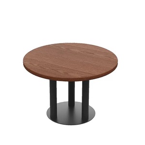 Ensemble de salle à manger avec banquette recouverte de velours courbé, table ronde en bois massif, chaise à imprimé léopard, idéal pour bar à vin ou <span class=keywords><strong>restaurant</strong></span> - Product Image 5