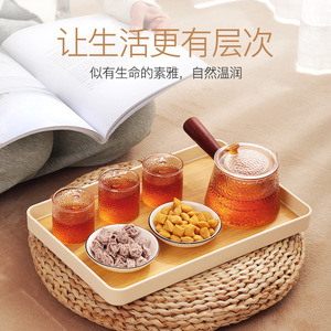 Rectangular <b>Serving</b> <b>Tray</b> Bamboo Pattern Small Medium <b>Large</b> Household Tea Set Fruit Plate Ins Style - Product Image 3