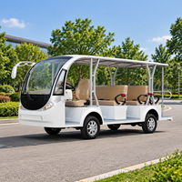 Voiture électrique touristique 8-11 places, bus de tourisme pour le transport dans les grandes zones touristiques