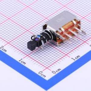 PN22SJNA03QE Pushbutton Switch Through hole Component (THT) Switch Double Pole Double Throw Self-Locking 100000 200mA - Product Image 2