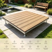 Planches de terrasse en WPC anti-mites, imperméables, ignifuges, multicolores et résistantes aux rayures pour jardin, terrasse, extérieur