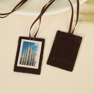 Mecrt Escapulario Católico Catedral de Milán Emblema Católico Escapulario Carmelita Amuleto Religioso Ceremonia de Primera Comunión de Navidad - Product Image 3