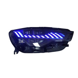 Faro Modificato LED con Indicatore di Direzione Sequenziale Blu per <span class=keywords><strong>Audi</strong></span> A6L 2012-2015, Stile <span class=keywords><strong>A7</strong></span> Aggiornato - Product Image 2