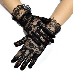 Gants en Dentelle Jacquard Fleurs Vente Directe Usine, Gants de Mariage pour Femme, pour Fête et Décoration - Product Image 1